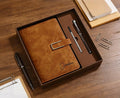 Custom Engraved Leather Journal Set with Pen, Personalized Notebook, Graduation Gift, Fathers Day Gifts for Dad
